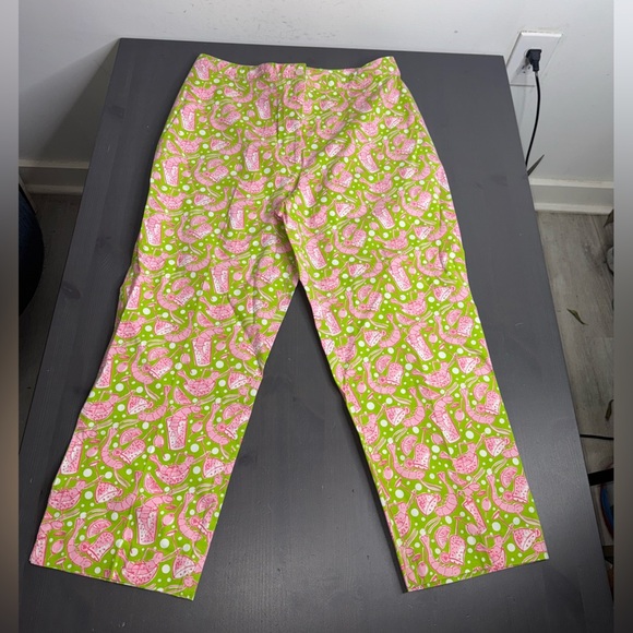 Lilly Pulitzer Shrimp Cocktail Capris Cropped Pants - Picture 3 of 8